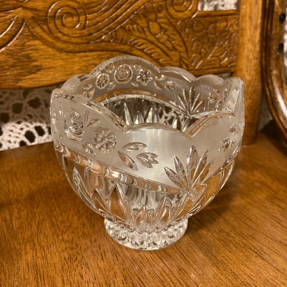 Oneida Accents Oneida Lead Crystal Potpourri Candy Dish Bowl